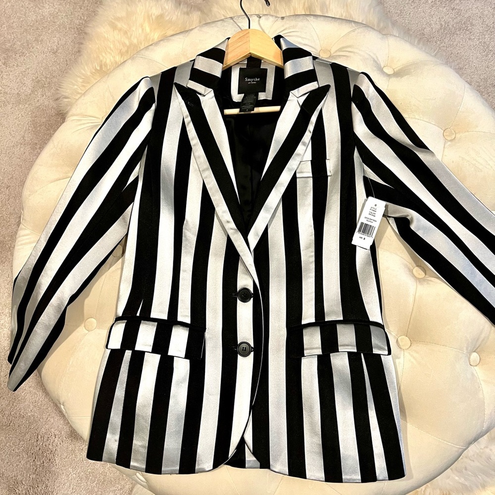 SMYTHE Striped Boy Blazer Size 8